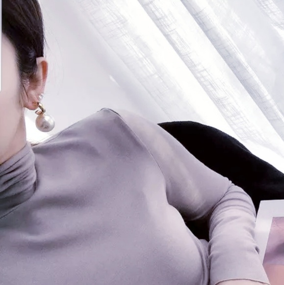 Big Pear Earrings Statement Costume Jewelry - Picture 3 of 5